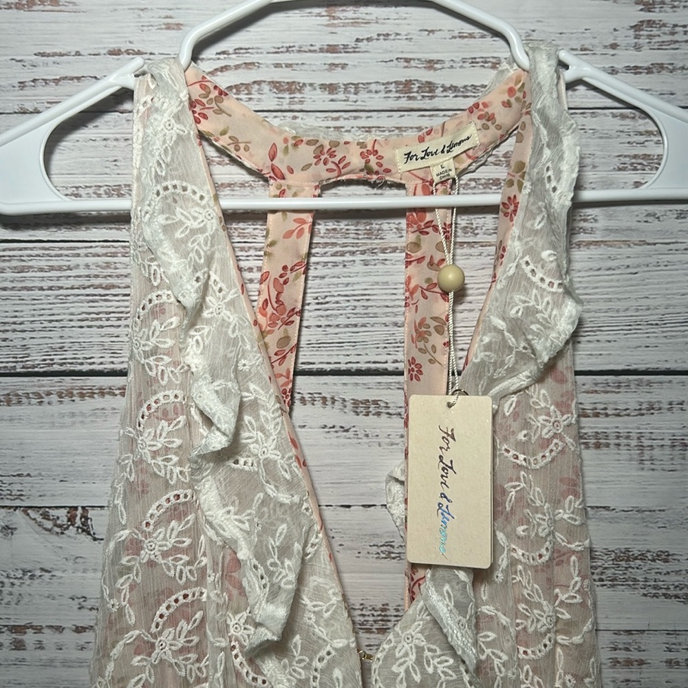 For Love & Lemons
Sweet Disposition Dress Ivory Floral NWT Large - Picture 10 of 16